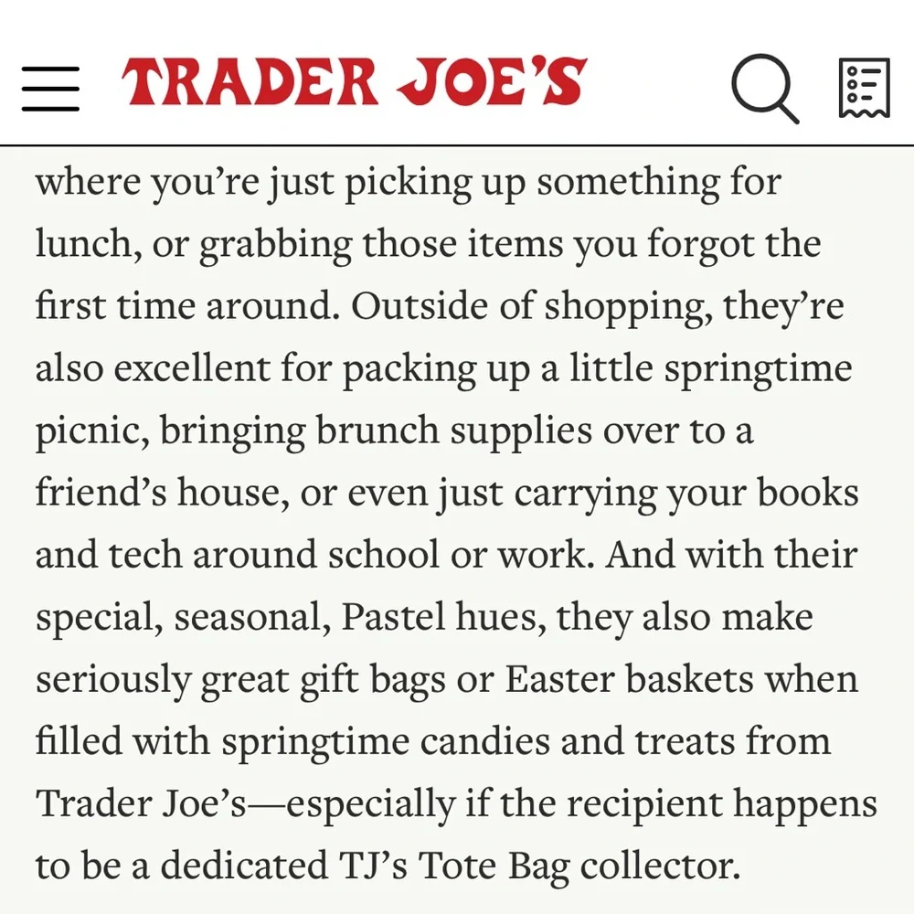 Trader Joe’S I Mini Totes (Lot of 3) I Pastel Colors: Green & Blue - Picture 7 of 7